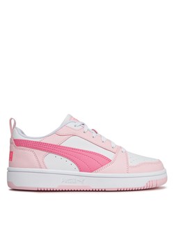 Sneakersy Puma Puma Rebound V6 Lo Jr 393833 08 Biały ze sklepu eobuwie.pl w kategorii Buty sportowe dziecięce - zdjęcie 182050437