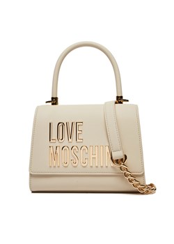 Torebka LOVE MOSCHINO JC4024PP1MKD0110 Écru ze sklepu eobuwie.pl w kategorii Kuferki - zdjęcie 182050989