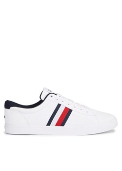 Tenisówki Tommy Hilfiger Iconic Vulc Stripes Mesh FM0FM05072 Biały ze sklepu eobuwie.pl w kategorii Trampki męskie - zdjęcie 182051046