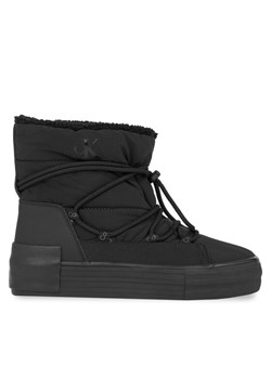 Śniegowce Calvin Klein Jeans Bold Vulc Flatf Snow Boot Wn YW0YW01181 Czarny ze sklepu eobuwie.pl w kategorii Śniegowce damskie - zdjęcie 182051125