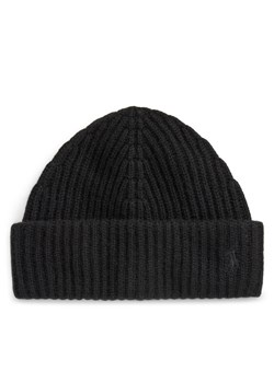 Czapka Polo Ralph Lauren 455954337003 Czarny ze sklepu eobuwie.pl w kategorii Czapki zimowe damskie - zdjęcie 182051127
