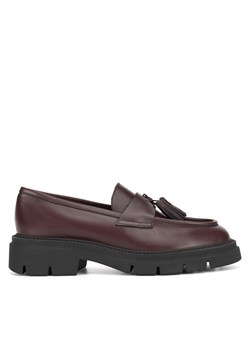Loafersy Gino Rossi GRACE-I24-26375NB Bordowy ze sklepu eobuwie.pl w kategorii Lordsy damskie - zdjęcie 182051349