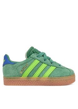 Sneakersy adidas Gazelle Comfort Closure JP7137 Zielony ze sklepu eobuwie.pl w kategorii Buty sportowe dziecięce - zdjęcie 182051819