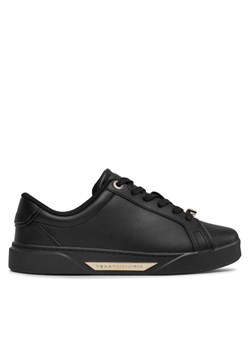 Sneakersy Tommy Hilfiger Golden Hw Court Sneaker FW0FW07702 Czarny ze sklepu eobuwie.pl w kategorii Trampki damskie - zdjęcie 182051916