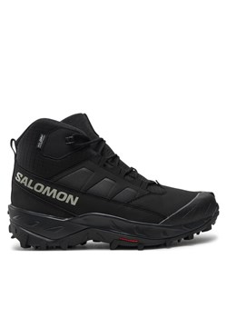 Trekkingi Salomon Crosstrak Waterproof L47570200 Czarny ze sklepu eobuwie.pl w kategorii Buty trekkingowe męskie - zdjęcie 182052286