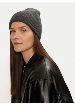 Czapka Calvin Klein Chunky K60K612873 Szary ze sklepu eobuwie.pl w kategorii Czapki zimowe damskie - zdjęcie 182052328