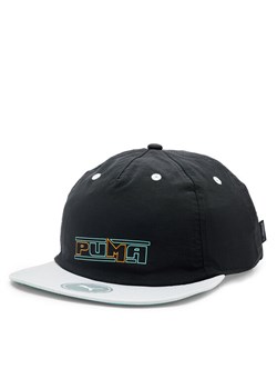 Czapka z daszkiem Puma SWxP Relaxed Flatbrim Cap 024383 Czarny ze sklepu eobuwie.pl w kategorii Czapki z daszkiem damskie - zdjęcie 182052618
