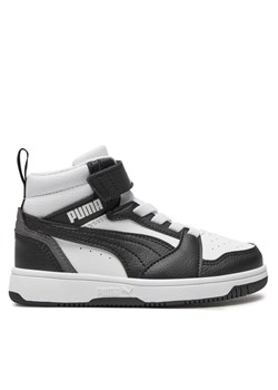 Sneakersy Puma Rebound V6 Mid Ac+ Ps 393832 01 Biały ze sklepu eobuwie.pl w kategorii Buty sportowe dziecięce - zdjęcie 182052727