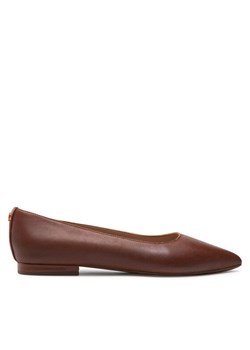 Baleriny LAUREN RALPH LAUREN Londyn 802862706002 Brązowy ze sklepu eobuwie.pl w kategorii Balerinki - zdjęcie 182053459
