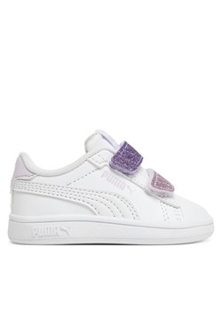 Sneakersy Puma Puma Smash 3.0 L 395610 06 Biały ze sklepu eobuwie.pl w kategorii Buty sportowe dziecięce - zdjęcie 182053598
