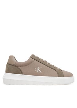 Sneakersy Calvin Klein Jeans Chunky Cupsole Mg Canvas YM0YM01219 Brązowy ze sklepu eobuwie.pl w kategorii Buty sportowe męskie - zdjęcie 182053956