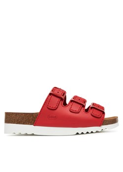 Klapki Scholl Rio Wedge Ad MF32151 Czerwony ze sklepu eobuwie.pl w kategorii Klapki damskie - zdjęcie 182054048