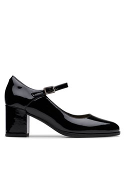 Półbuty Clarks Freva 55 Strap 26181337 Czarny ze sklepu eobuwie.pl w kategorii Czółenka - zdjęcie 182054087