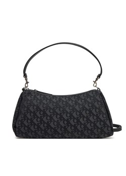 Torebka Calvin Klein Jeans Drop Monogram Lg Shoulder Bag LV04K3114G Czarny ze sklepu eobuwie.pl w kategorii Torebki damskie - zdjęcie 182054318