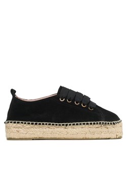 Espadryle Manebi Lace-Up Espadrilles K 1.0 E0 Czarny ze sklepu eobuwie.pl w kategorii Espadryle damskie - zdjęcie 182054786