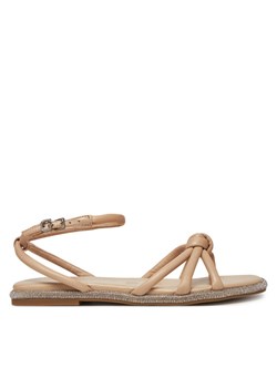 Sandały Guess FLJSLO LEA03 Beżowy ze sklepu eobuwie.pl w kategorii Sandały damskie - zdjęcie 182055005