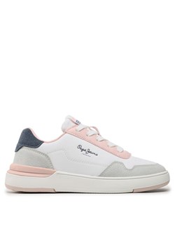 Sneakersy Pepe Jeans Baxter Basic G PGS30579 Biały ze sklepu eobuwie.pl w kategorii Buty sportowe dziecięce - zdjęcie 182055149