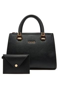 Torebka Liu Jo S Satchel AA5163 E0058 Czarny ze sklepu eobuwie.pl w kategorii Torebki damskie - zdjęcie 182055379