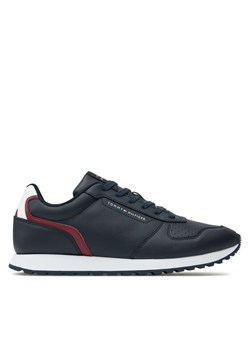 Sneakersy Tommy Hilfiger New Runner Eva Mix Lth Flag FM0FM05453 Granatowy ze sklepu eobuwie.pl w kategorii Buty sportowe męskie - zdjęcie 182055449