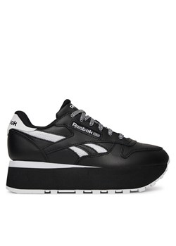 Sneakersy Reebok CLASSIC LEATHER TRIPLE LIFT 100209621 Czarny ze sklepu eobuwie.pl w kategorii Buty sportowe damskie - zdjęcie 182055486