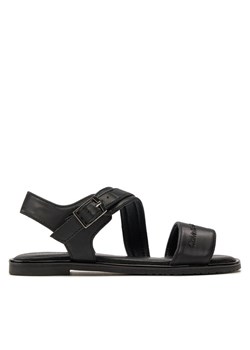 Sandały Calvin Klein Jeans Flat Sandal V3A2-80825-1688 M Czarny ze sklepu eobuwie.pl w kategorii Sandały dziecięce - zdjęcie 182055507