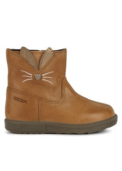 Kozaki Geox B Hynde Girl B362FB 0CLNF C6627 M Brązowy ze sklepu eobuwie.pl w kategorii Buty zimowe dziecięce - zdjęcie 182055587