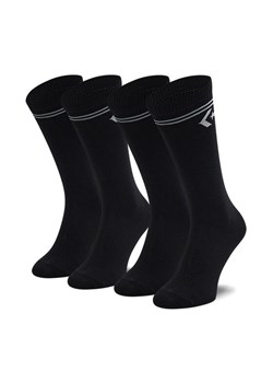 Zestaw 2 par wysokich skarpet męskich Converse E1025B-2010 r.39-42 Czarny ze sklepu eobuwie.pl w kategorii Skarpetki damskie - zdjęcie 182055688