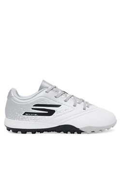 Buty do piłki nożnej Skechers Razor 1.5 Jr Youth Tf 252061L/WSL Biały ze sklepu eobuwie.pl w kategorii Buty sportowe dziecięce - zdjęcie 182055855