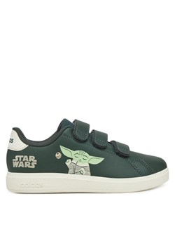 Sneakersy adidas Star Wars Advantage IH6253 Zielony ze sklepu eobuwie.pl w kategorii Buty sportowe dziecięce - zdjęcie 182055888