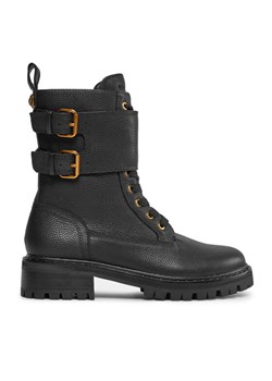Trapery Kurt Geiger 225-Brooke Combat Boot 559700109 Czarny ze sklepu eobuwie.pl w kategorii Workery damskie - zdjęcie 182056097