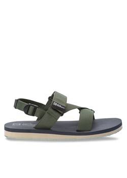 Sandały Jack Wolfskin Urban Entdeckung Belt Sandal 4056711 Zielony ze sklepu eobuwie.pl w kategorii Sandały męskie - zdjęcie 182056747