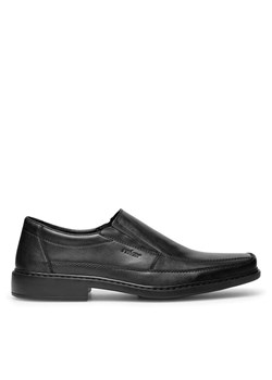 Półbuty Rieker B0873-00 Czarny ze sklepu eobuwie.pl w kategorii Buty eleganckie męskie - zdjęcie 182056766