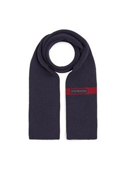 Szalik Tommy Hilfiger Th Skyline Knit Scarf AM0AM11496 Granatowy ze sklepu eobuwie.pl w kategorii Szaliki męskie - zdjęcie 182056775