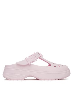 Klapki Crocs Classic Mary Jane Clog 210581 Różowy ze sklepu eobuwie.pl w kategorii Klapki damskie - zdjęcie 182056869