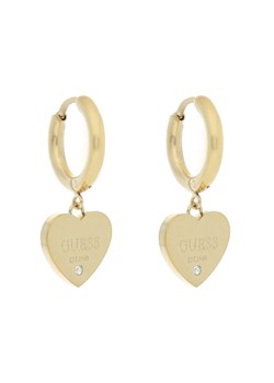 Kolczyki Guess Huggie Me JUBE03 145JW Żółte złocenie ze sklepu eobuwie.pl w kategorii Kolczyki - zdjęcie 182057136