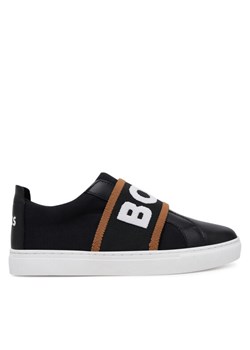 Sneakersy BOSS J51655 S Czarny ze sklepu eobuwie.pl w kategorii Buty sportowe dziecięce - zdjęcie 182057607