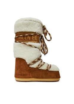 Śniegowce Moon Boot 80D1402610 Brązowy ze sklepu eobuwie.pl w kategorii Śniegowce damskie - zdjęcie 182057799