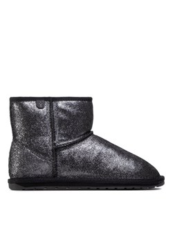 Śniegowce EMU Australia Wallaby Mini Metallic Teens T12358 Czarny ze sklepu eobuwie.pl w kategorii Śniegowce damskie - zdjęcie 182057999