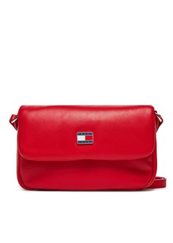 Torebka Tommy Jeans Tjw Pillow Flap Crossover AW0AW16978 Czerwony ze sklepu eobuwie.pl w kategorii Listonoszki - zdjęcie 182058095