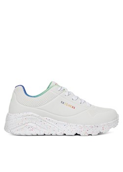 Sneakersy Skechers UNO LITE 310456L WMLT Biały ze sklepu eobuwie.pl w kategorii Buty sportowe dziecięce - zdjęcie 182058208