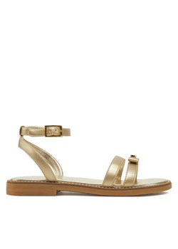 Sandały Calvin Klein Jeans Sandal V4A2-83052-1322 Złoty ze sklepu eobuwie.pl w kategorii Sandały dziecięce - zdjęcie 182058466