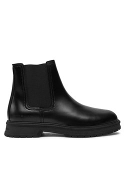 Sztyblety Tommy Hilfiger Hilfiger Abrasiv Warm Lth Chels FM0FM05176 Czarny ze sklepu eobuwie.pl w kategorii Buty zimowe męskie - zdjęcie 182058985