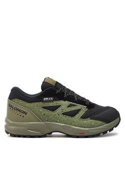 Trekkingi Salomon Outway Climasalomon™ Waterproof L47282700 Zielony ze sklepu eobuwie.pl w kategorii Buty trekkingowe dziecięce - zdjęcie 182059016