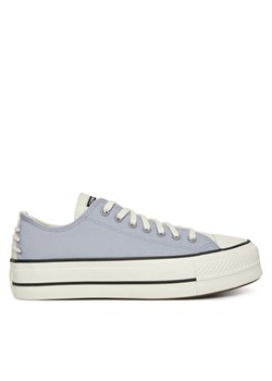 Trampki Converse Chuck Taylor All Star Lift Platform Crafted Laces A12553C Fioletowy ze sklepu eobuwie.pl w kategorii Trampki damskie - zdjęcie 182059205