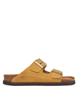 Klapki Genuins Hawaii Velour G104348 Brązowy ze sklepu eobuwie.pl w kategorii Klapki damskie - zdjęcie 182059505