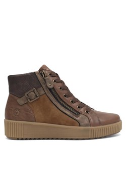 Sneakersy Remonte R7997-24 Brązowy ze sklepu eobuwie.pl w kategorii Botki - zdjęcie 182060176