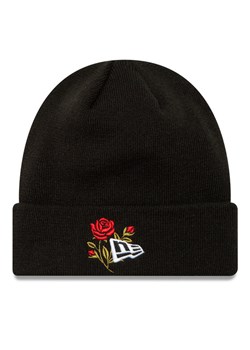 Czapka New Era Rose Icon Cuff Knit Beanie 60580728 Czarny ze sklepu eobuwie.pl w kategorii Czapki zimowe męskie - zdjęcie 182060306