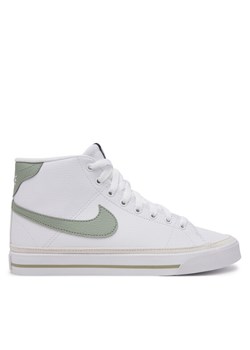 Sneakersy Nike W Court Legacy Mid Nn Biały ze sklepu eobuwie.pl w kategorii Buty sportowe damskie - zdjęcie 182060328