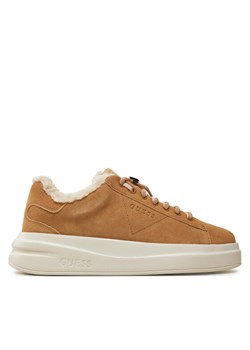 Sneakersy Guess Elbina FLFELB SUE12 Brązowy ze sklepu eobuwie.pl w kategorii Buty sportowe damskie - zdjęcie 182060377