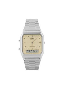 Zegarek Casio Vintage AQ-230A-9AMQYES Srebrny ze sklepu eobuwie.pl w kategorii Zegarki - zdjęcie 182060545
